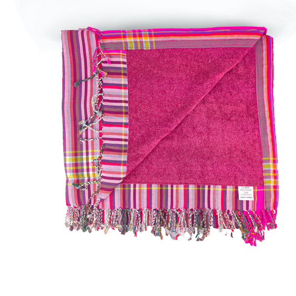Pink Stripes Kikoy Towel