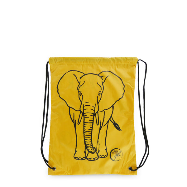 Yellow Drawstring Bag
