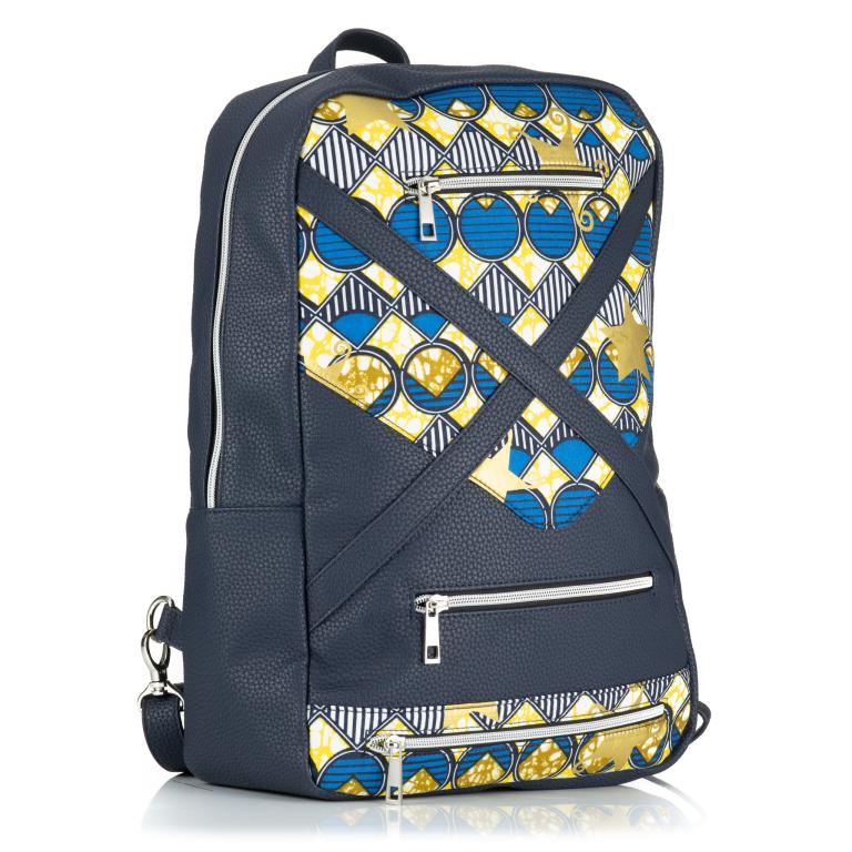 Blue Patterned backpack